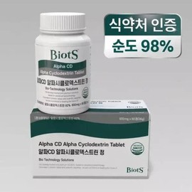 바이오츠 알파CD 알파시클로덱스트린 정 식약처 BioTs Alpha CD Alpha Cyclodextrin Supplement by the Ministry of Food and Drug Safety