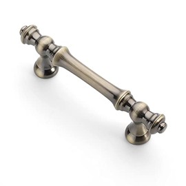 Asidrama 10 Pack 3 Inch(76mm) Brushed Antique Brass Kitchen Cabinet Handles, Cabinet Pulls Kitchen Cabinet Hardware for Cupboard Drawer Handles Dresser Pulls