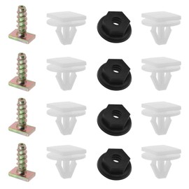 Create idea 2 Sets Front Wheel Arch Trim Fasteners Components Plastic Clips Nut Metal Screws Retainers Compatible with Corsavan Corsa Combo Car Parts