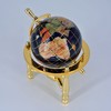 Unique Art 80-GT-BLACK-GOLD 6-Inch by Black Onyx Ocean Mini Table