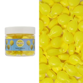 Mystic Sprinkles Candy Shape Celebration Sprinkles (Yellow Balloons, 2oz Jar)