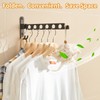 JOOM Retractable Folding Wall Mounted Clothes Hanger Rack Clothes Storage
