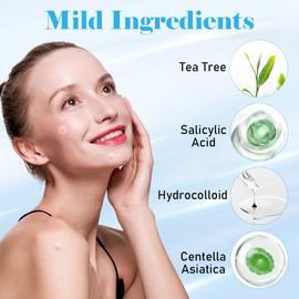 Pimple Patches for Face Pack of 288 Counts Hydrocolloid Acne Patch 2 Size (9mm 12mm) Zit Patches for Covering Zits and Blemishes Zits Absorbing Patch for Face and Skin