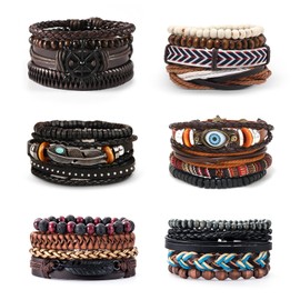 Pulsera de Ancla 24 Pcs Pulseras Hombre Mujer,Apilables Pulseras para Pareja,Pulseras a Distancia Pareja Compartir,Regalo para Hombre Originales,Accesorios para Hombre Nice Papá Esposo Novio Hijo Exterior,Deportes