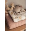 Jollein 517-511-67066 Babydecke Strick Grain Knit mit Teddyfell rosa (75x100