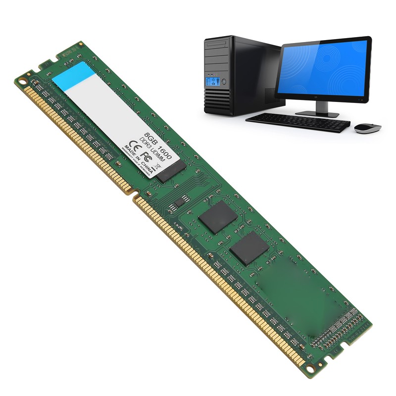 DDR3 UDIMM 1600Mhz RAM 64bit Width 40Pin Data Interface Plug
