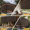 sunoff Outdoor Roller Shades，Cordless Patio Roller Up Blinds with Shade