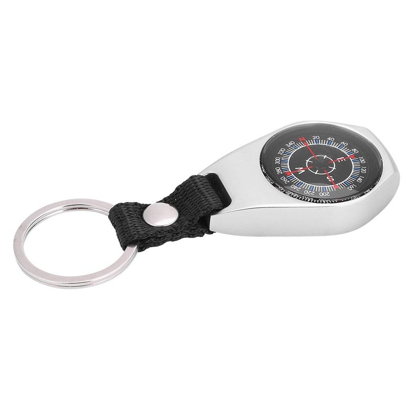 with Keychain Professional Handheld Compass Sturdy Portable Camping Compass for