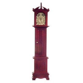 Melody Jane Dolls Houses Dollhouse Miniature Grandfather Clock Mahogony
