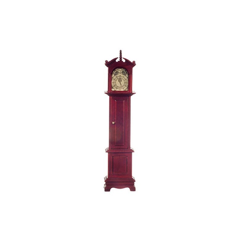 Melody Jane Dolls Houses Dollhouse Miniature Grandfather Clock Mahogony