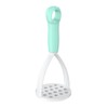 Green Manual Silicone Potato Masher,Mini Potato Masher Fruit and Vegetable