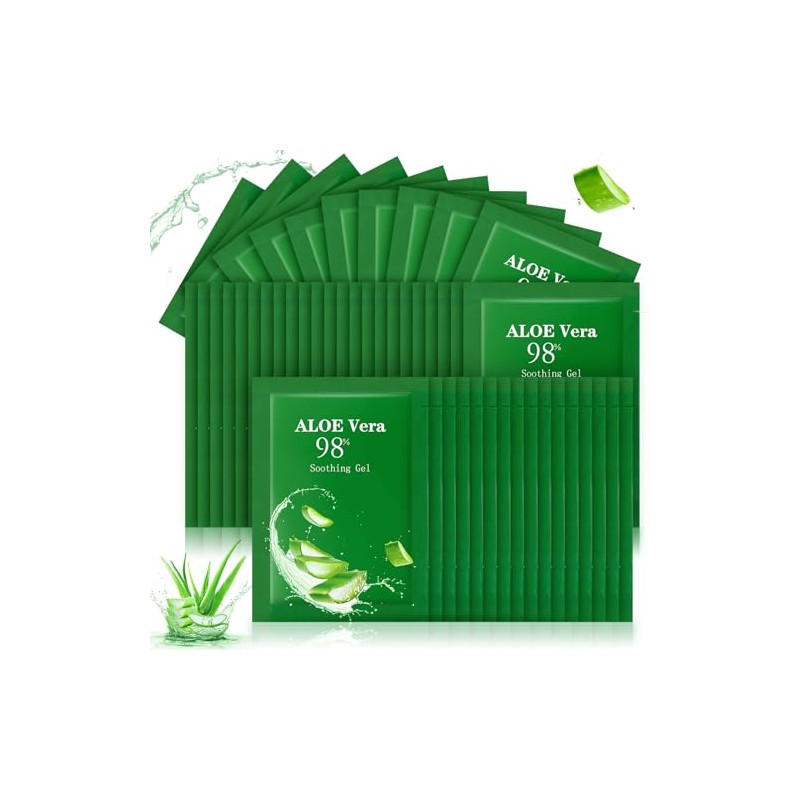 Siifert Travel Size Aloe Vera Gel - 60 Pcs Organic