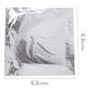 100 Sheets Gold Leaf, Imitation Silver Gilding Paper, 6.3" X