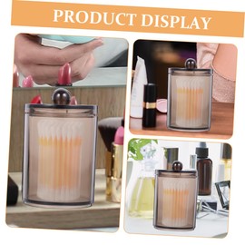 BIUDECO Cotton Swab Dispenser Reusable Cotton Pad Jars Lid for Bathroom Compact Storage