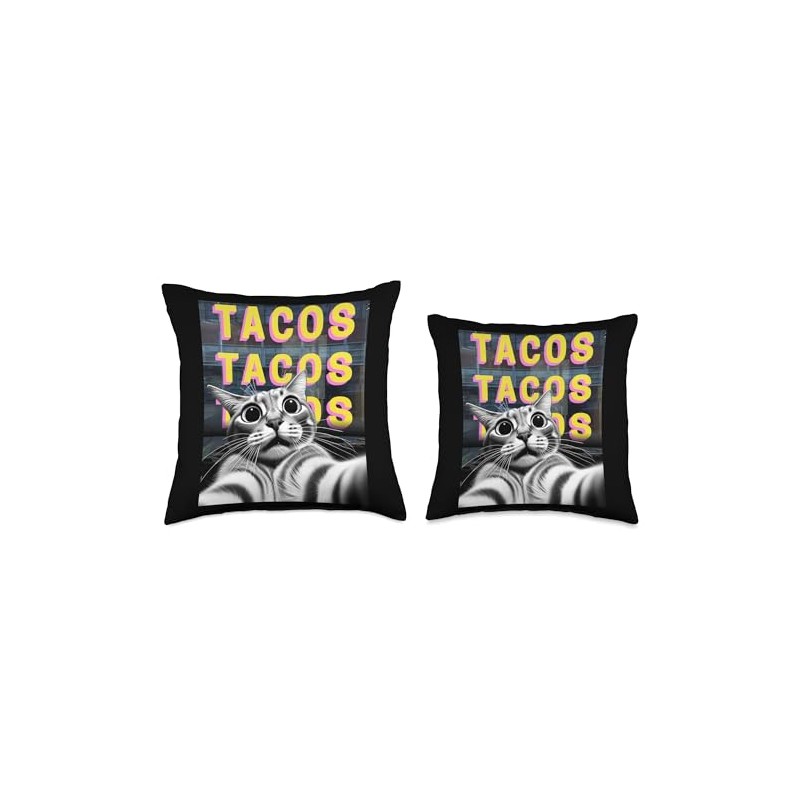 Funny Crazy Cat Selfie Cat Taco Selfie Taking Taco Shop