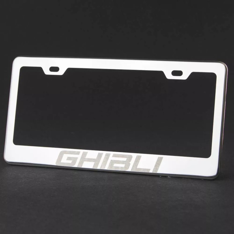 KA Depot One Ghibli Laser Engraved Stainless Steel License Plate