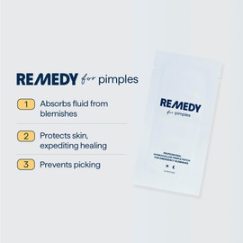 Remedy for Pimples - 36 Near-Invisible Medical-grade Hydrocolloid Pimple Patches for Blemishes, Zits, Spot Concealing - By Dermatologist Dr. Shah | Remedy Science