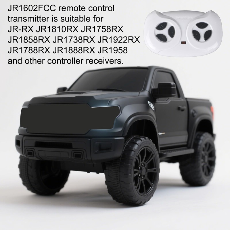JR1602FCC 2.4ghz Bluetooth Remote Control for Power Wheels, Remote Controllor