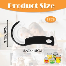 Ring Pull Can Opener Aid, Tin Opener, Ring Pull Can Opener, Ring Pull Opener Can Openers for Arthritis Hands J Shaped Kitchen Aid Easy Use for Elderly Weak Hands