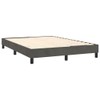 TREATLIFE HOME Enhance Comfort with Dark Gray Velvet Bed Frame,