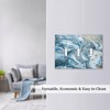 Luxury Abstract Teal Turquoise Indigo Navy Blue White Marble 3