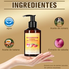 2PC Shampoo Romero, Batana Rosemary Onion 3 en 1 Shampoo, Champú de Batana, para hombres y mujeres, evita la pérdida de cabello seco y cabello para