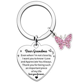 FMCC Grandma Gifts from Granddaughter Grandson Grandma Birthday Gifts Mothers Day Christmas Gifts for Grandma Keyring