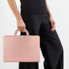 Darolin Zippered Leather Padfolio Portfolio with [Hidden Handle] and [Clipboard],