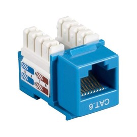 Black Box Corporation - Black Box Cat6 Value Line Keystone Jack, Blue - 1 X Rj-45 Female - Gold-Plated Contacts - Blue "Product Category: Hardware Connectivity/Connectors"