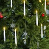 12PCS Christmas Tree Candles with Remote Timer,Battery Operated LED Flickering