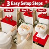 Santa Claus Toilet Seat Cover for Christmas Decor – Soft