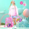 TXHVO 16" Clear Backpack, 3Pcs Transparent Bookbag, Heavy Duty See
