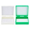 OLYCRAFT Pack of 2 Microscope Slides Box 25 Slots Micro