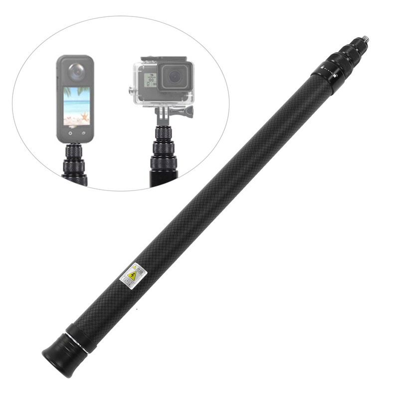 Selfie Stick 59in Extension Action Camera Monopod Pole 6 Sections