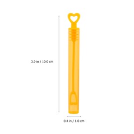 Mini varitas de burbujas con forma de corazón, tubo de varita vacía de burbujas, juego de juguetes para bodas, fiestas de burbujas, colores aleatorios, 20 unidades