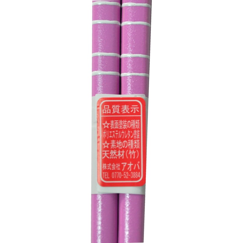 Aoba 541882 Chopsticks & Case Kid's Antibacterial Pair Set, Pastel