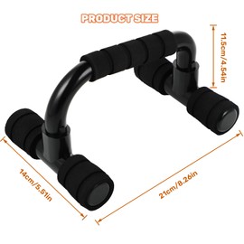 Push Up Grips Set of 2 Push Up Bars with Non-Slip Stainless Steel Bar Compact Pushups for Muscle Training and Strength Training Ideal for Full Body Exercises