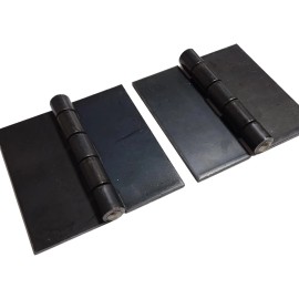 Unbranded Heavy Duty Weldable Steel Butt Hinges - Multiple Sizes - 4 x 4, 4