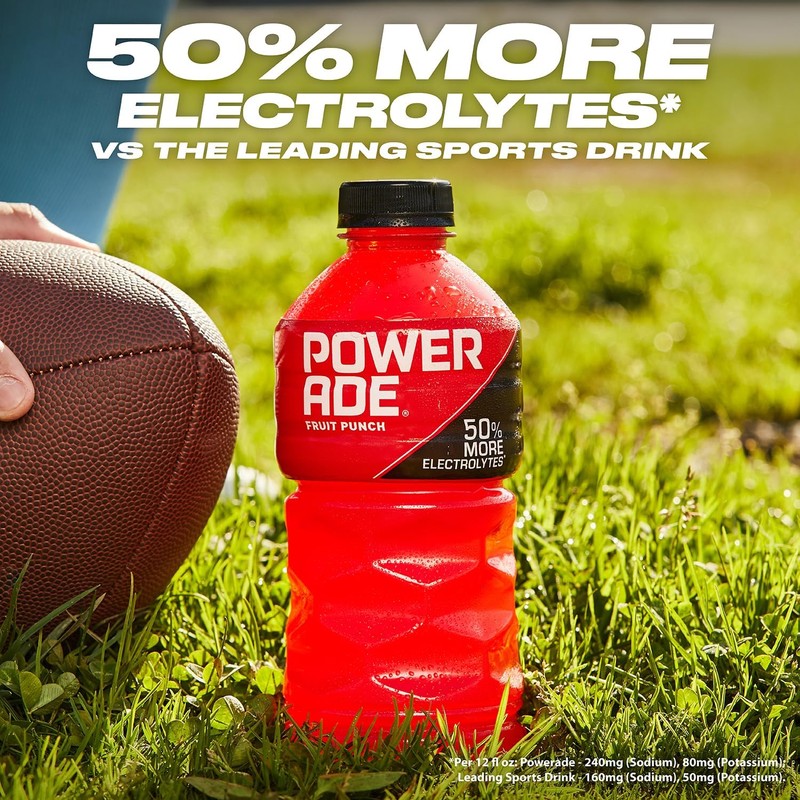 POWERADE Sports Drink Fruit Punch, 20 Ounce (Pack of 24)
