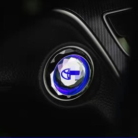 CAI, Suitable for Toyota Car Engine Start Button, Crystal One Button Start Cover, Engine Button Cover, Button Switch Decorative Cover, Interior Custom Parts, Accessories, Scratch Resistant, Dustproof,