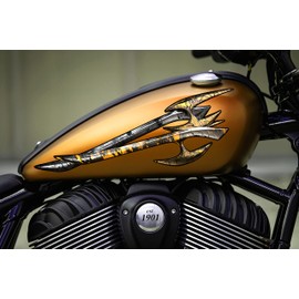 Tribal Bike Vinyl Graphics, Tribal Bike Sticker, Tribal Bike Sticker, Dirt Bike Full Color Vinyl Sticker Tribal Sport Bike Decal Graphics (15x45)