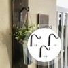 3 Pcs Hanging Basket Hooks, Brackets for Small Hanging Baskets