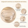 3 Pcs 3 Sizes Clear Glass Reusable Cosmetic Mask Mixing