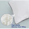 DOWNCOOL Quilted Memory Foam Body Pillow - Large Full Body