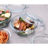 Set of 6 Pieces Round Tempered Glass Casserole Dish with
