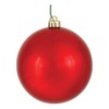 Vickerman 10-inch Red Shiny Ball Ornament - Shatterproof and UV