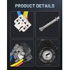 Radvik Ignition Switch Cylinder with Left Driver Side Door Lock,