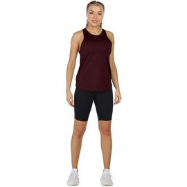 icyzone Women's Racerback Workout Tank Tops - Athletic Yoga Tops, Running Exercise Gym Shirts (Pack of 3) (Large, Charcoal/Royal Blue/Wine)