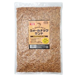 SMILE PET CLUB Walnut Sand, Medium Grit, 28.7 oz (800 g), Reptile Flooring Material, Natural Walnut