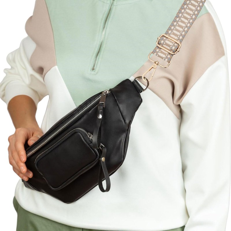 Replacement Straps for Bags Wide Adjustable Shoulder Strap with Metal